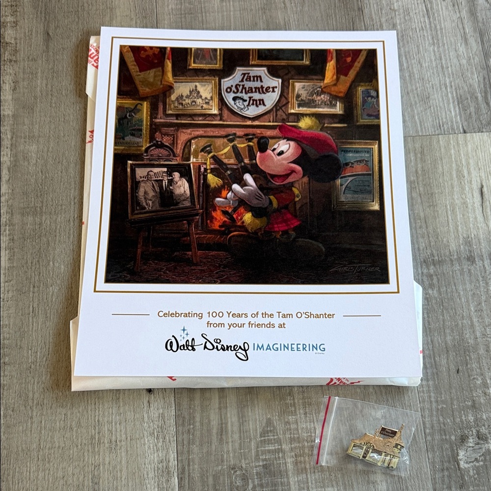 Tam O’Shanter Disney print and pin